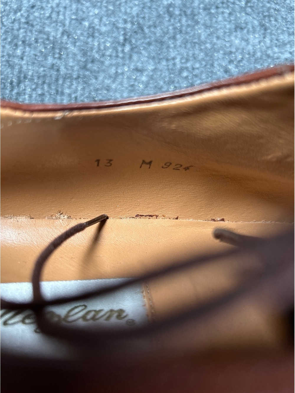 Mezlan Brown Leather Dress Shoes Size 13 Made in Spain - Picture 5 of 8